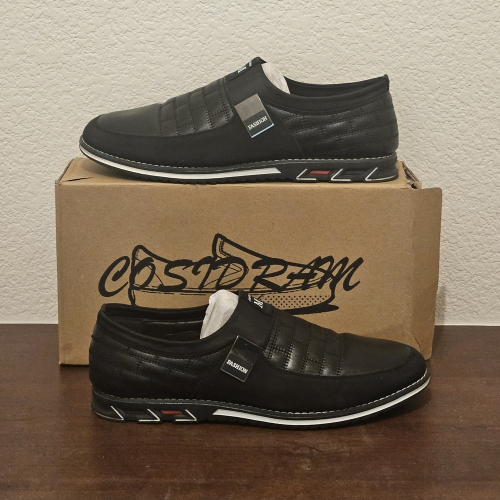 Black Men's Slip-On Loafers